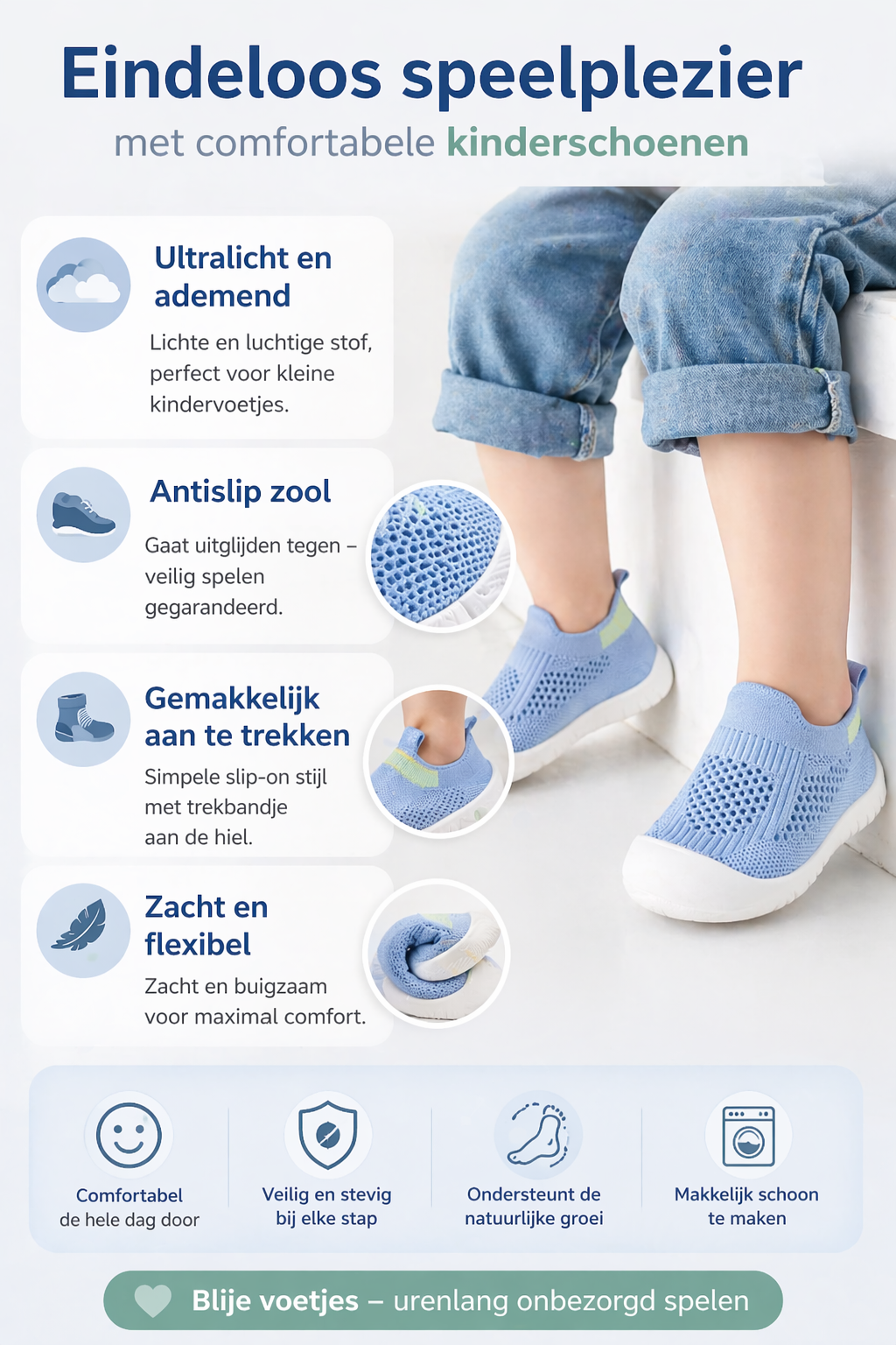 Babyschoentjes Anti-Slip – Veilig & Comfortabel