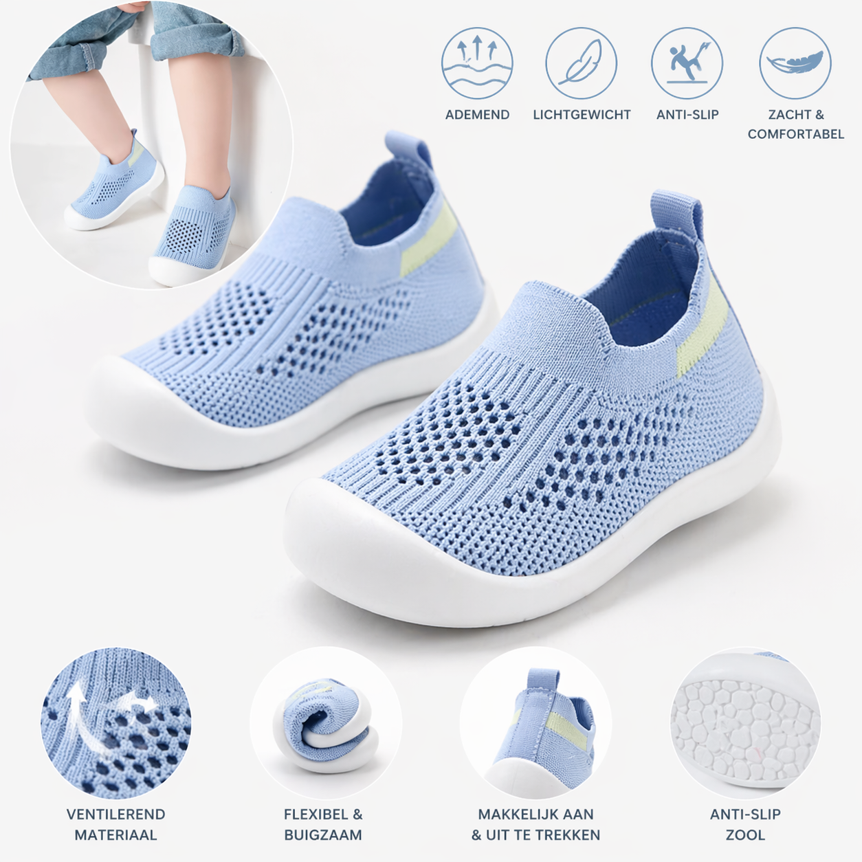 Babyschoentjes Anti-Slip – Veilig & Comfortabel